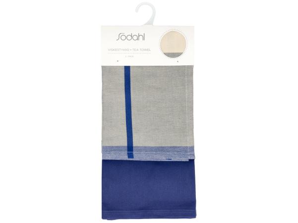 Bitz Södahl Blocks Tea Towel 50 X 70 Cm 2 Pcs Royal Blue