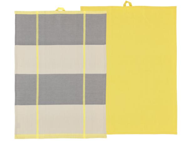 bitz Södahl Blocks Tea towel 50 x 70 cm 2 pcs Yellow