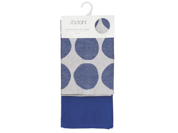 Bitz Södahl Bubbles Tea Towel 50 X 70 Cm 2 Pcs Royal Blue