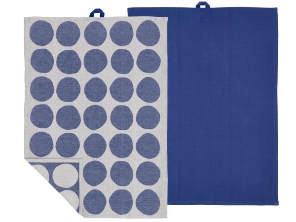 bitz Södahl Bubbles Tea towel 50 x 70 cm 2 pcs Royal Blue