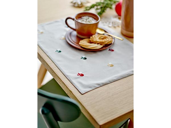 Bitz Södahl Christmas Hearts Embroidery Placemat 33 X 48 Cm 2 Pcs Red