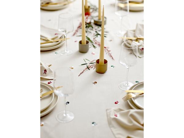 Bitz Södahl Christmas Hearts Embroidery Tablecloth 140 X 220 Cm Red