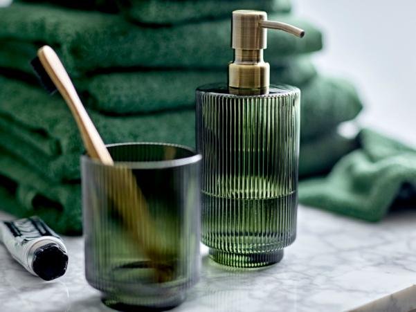 Bitz Södahl Clarity Toothbrush Holder Dia 8 X 10 3 Cm Dark Green