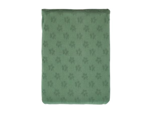 Bitz Södahl Forget-me-not Damask Tablecloth Dia 160 Cm Green