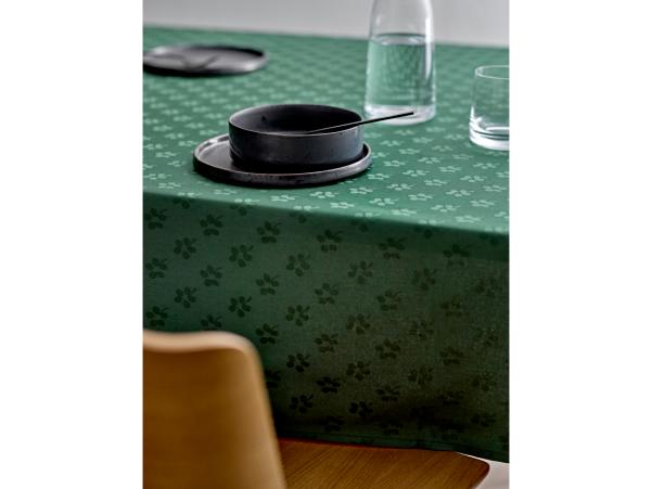 Bitz Södahl Forget-me-not Damask Tablecloth Dia 160 Cm Green