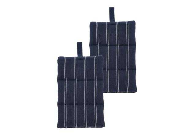 bitz Södahl Harmony Pot holders 15 x 23 cm 2 pcs Navy blue