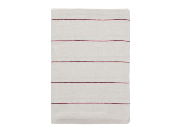 Bitz Södahl Line Tablecloth 140 X 270 Cm Offwhite/Red