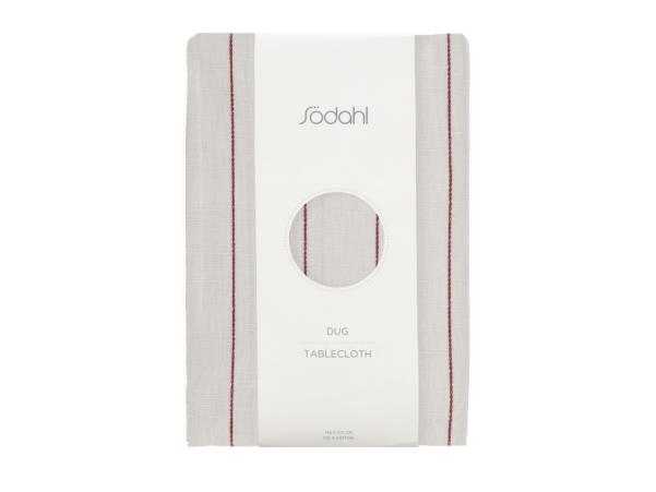 Bitz Södahl Line Tablecloth 140 X 270 Cm Offwhite/Red