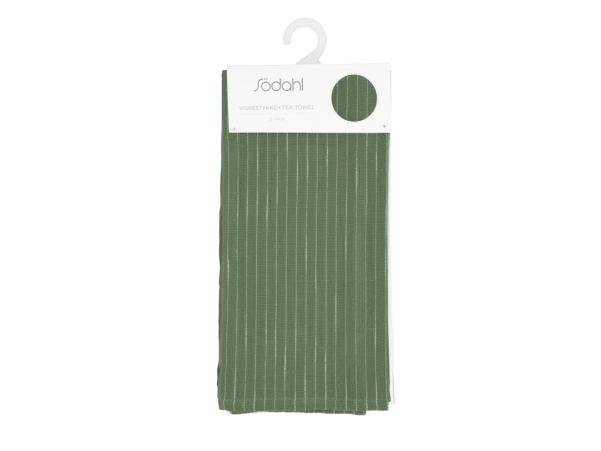 Bitz Södahl Line Tea Towel 50 X 70 Cm 2 Pcs Olive/White