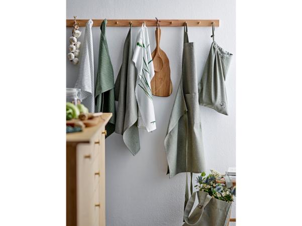 Bitz Södahl Line Tea Towel 50 X 70 Cm 2 Pcs Olive/White