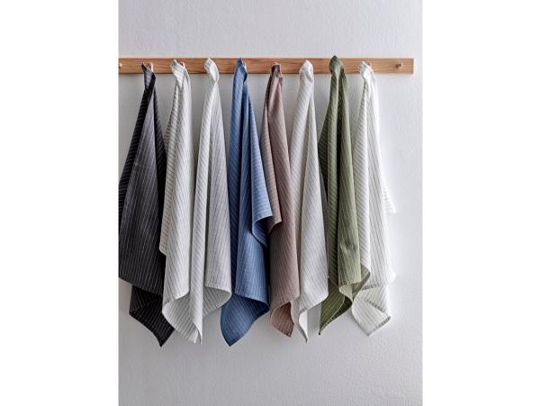 Bitz Södahl Line Tea Towel 50 X 70 Cm 2 Pcs Taupe/White
