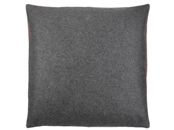 Bitz Södahl Lodge Leather Cushion 60 X 60 Cm Black/tobacco