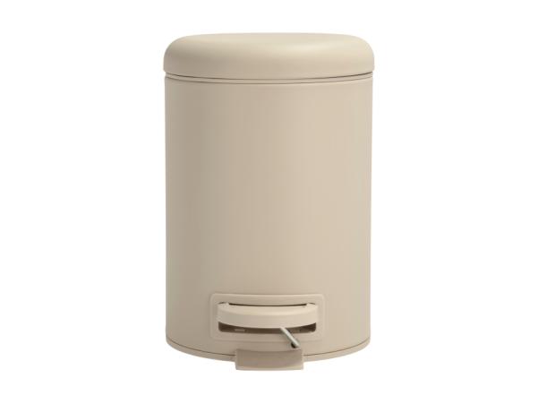 Bitz Södahl Mono Pedal Bin Dia 17 X 25 Cm 3 Liter Beige