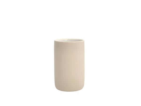 bitz Södahl Mono Toothbrush holder Dia 6 5 x 11 cm Beige
