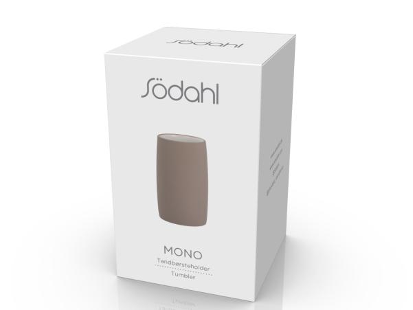 Bitz Södahl Mono Toothbrush Holder Dia 6.5 X 11 Cm Taupe