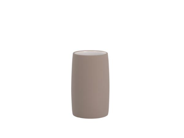 bitz Södahl Mono Toothbrush holder Dia 6.5 x 11 cm Taupe