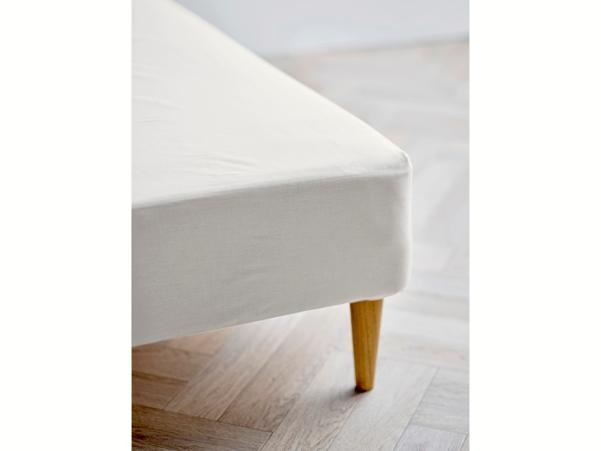 Bitz Södahl Organic Calm Box Sheet 140 X 200 X 30 Cm Offwhite