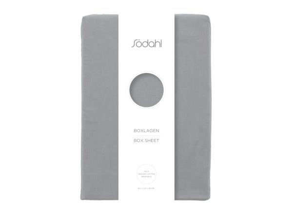 Bitz Södahl Organic Calm Box Sheet 180 X 200 X 30 Cm Stone Grey