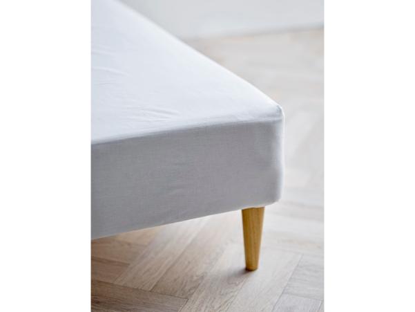 Bitz Södahl Organic Calm Box Sheet 90 X 200 X 30 Cm White