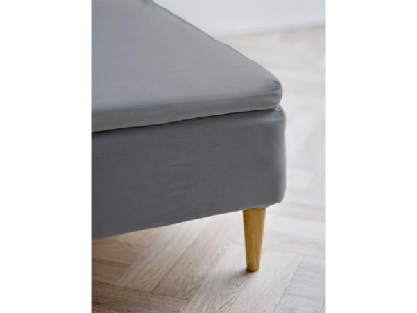 Bitz Södahl Organic Calm Envelope Sheet 140 X 200 X 8 Cm Stone Grey