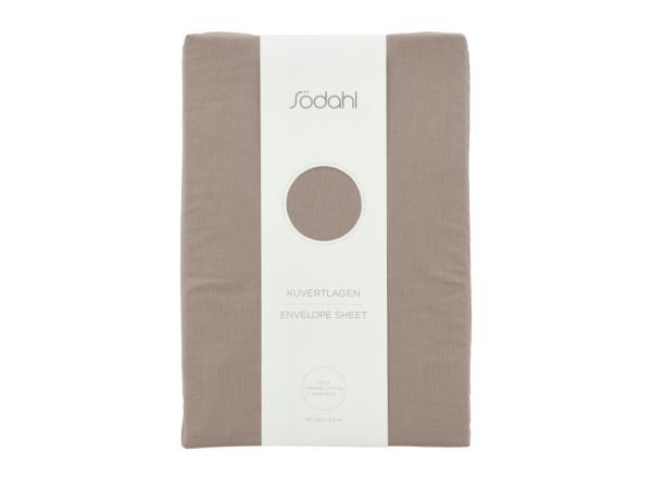 Bitz Södahl Organic Calm Envelope Sheet 90 X 200 X 8 Cm Taupe