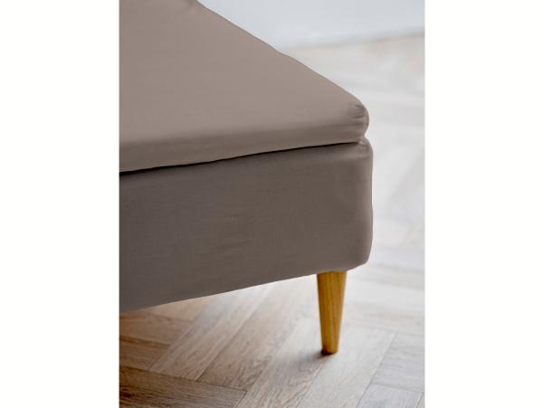 Bitz Södahl Organic Calm Envelope Sheet 90 X 200 X 8 Cm Taupe