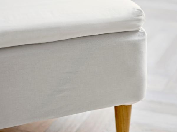 bitz Södahl organic Calm Envelope sheet 90 x 210 x 8 cm White