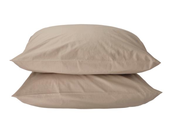 Bitz Södahl Organic Calm Pillowcase 60 X 63 Cm 2 Pcs Taupe