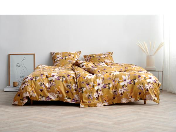 Bitz Södahl Organic History Bloom Bed Linen DE 135 X 200 Cm Golden