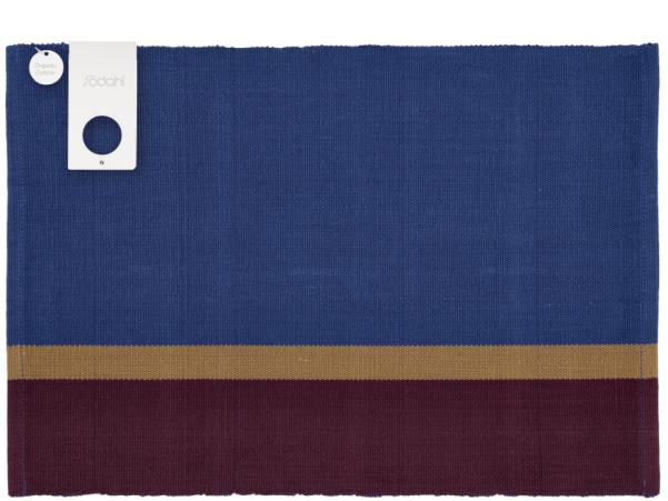 Bitz Södahl Organic Impression Placemat 33 X 48 Cm Royal Blue