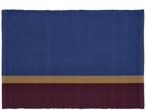 bitz Södahl organic Impression Placemat 33 x 48 cm Royal Blue