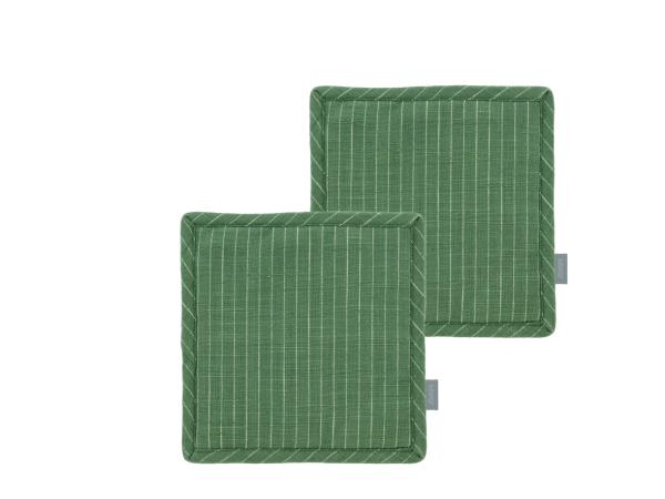 bitz Södahl organic Line Pot holders 20 x 20 cm 2 pcs Green
