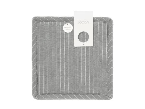 Bitz Södahl Organic Line Pot Holders 20 X 20 Cm 2 Pcs Stone Grey