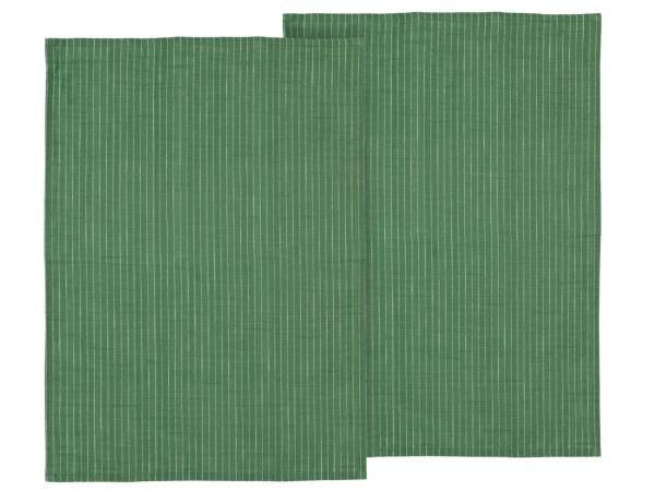 bitz Södahl organic Line Tea towel 50 x 70 cm 2 pcs Green
