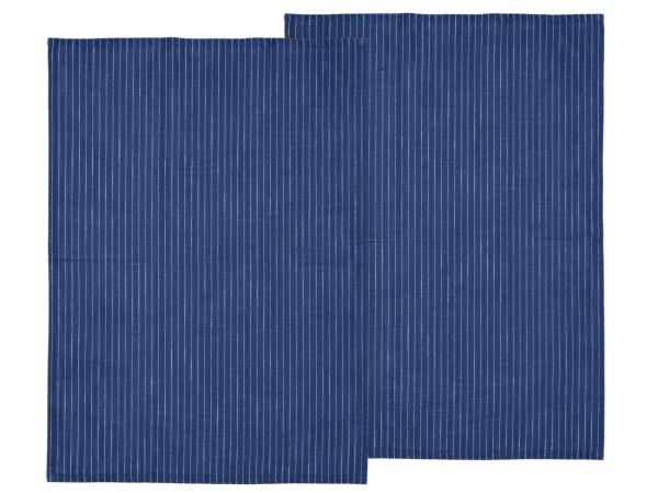 bitz Södahl organic Line Tea towel 50 x 70 cm 2 pcs Royal Blue