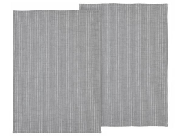 bitz Södahl organic Line Tea towel 50 x 70 cm 2 pcs Stone Grey