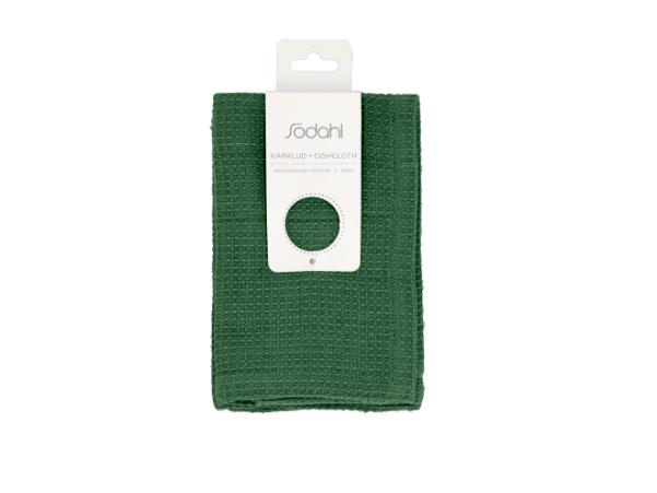 Bitz Södahl Organic Spectrum Dish Cloth 30 X 30 Cm 2 Pcs Green