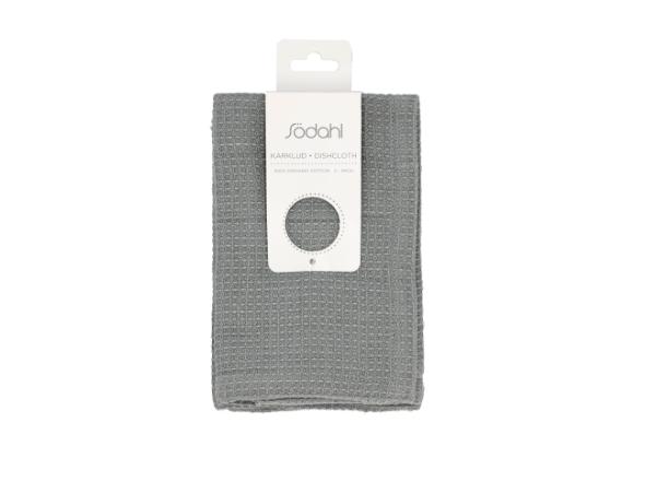 Bitz Södahl Organic Spectrum Dish Cloth 30 X 30 Cm 2 Pcs Stone Grey