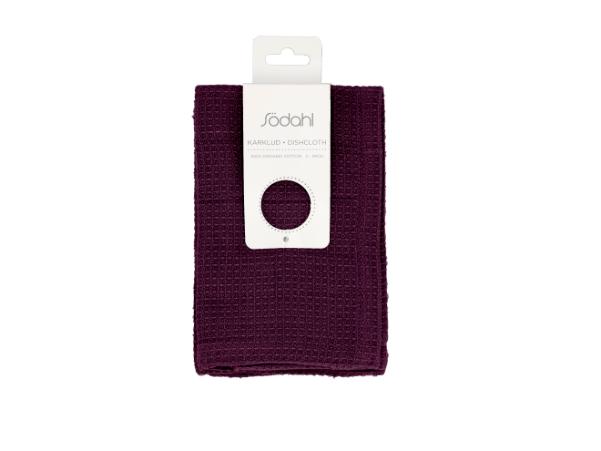 Bitz Södahl Organic Spectrum Dish Cloth 30 X 30 Cm 2 Pcs Purple