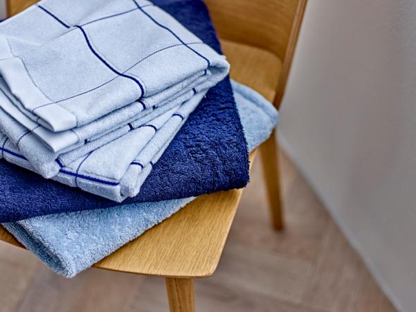 Bitz Södahl Organic Vista Towel 70 X 140 Cm Linen Blue