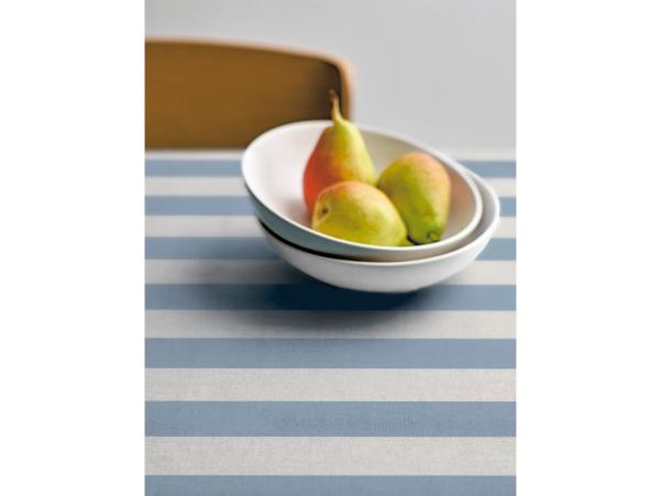 Bitz Södahl Parallel Acrylic Tablecloth W. Antislip 140 Cm Linen Blue