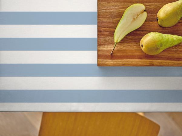 Bitz Södahl Parallel Acrylic Tablecloth W. Antislip 140 Cm Linen Blue