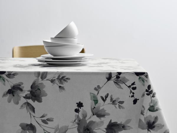 bitz Södahl Poetic Acrylic tablecloth w. antislip 140 cm Grey