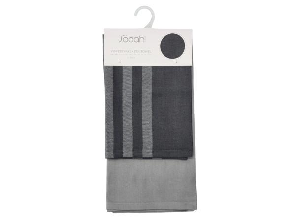 Bitz Södahl Reflection Tea Towel 50 X 70 Cm 2 Pcs Ash
