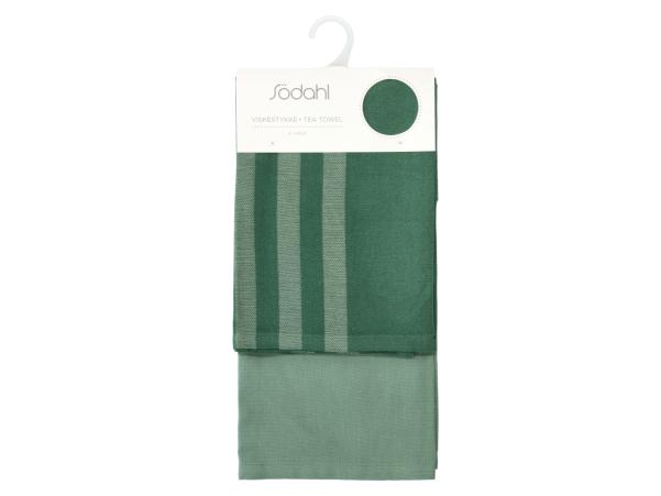 Bitz Södahl Reflection Tea Towel 50 X 70 Cm 2 Pcs Pine Green