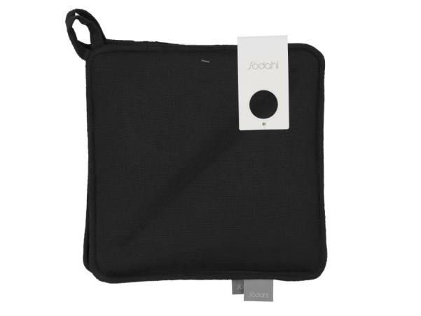 Bitz Södahl Soft Pot Holders 20 X 20 Cm 2 Pcs Black