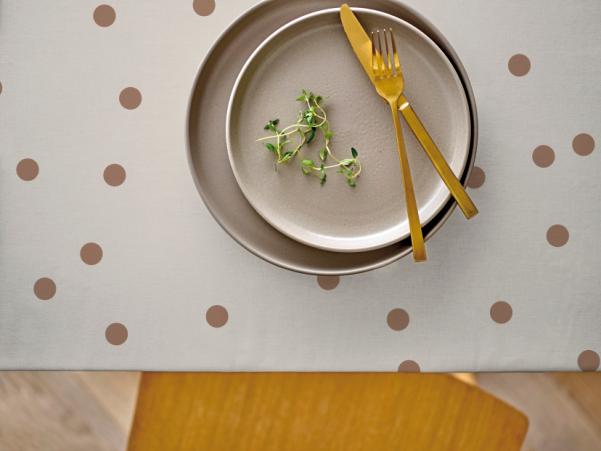 Bitz Södahl Solaris Acrylic Tablecloth W. Antislip 140 Cm Warm Taupe