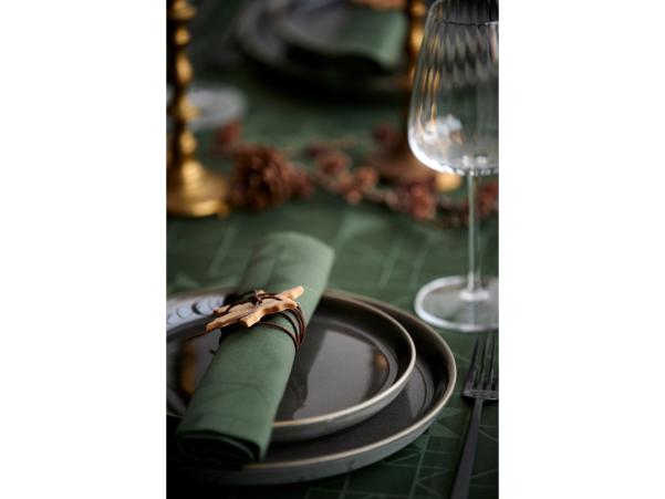 Bitz Södahl Star Christmas Tablecloth Dia 180 Cm Forest Green