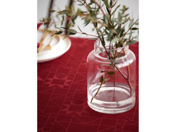 Bitz Södahl Star Damask Christmas Tablecloth 140 X 270 Cm Red