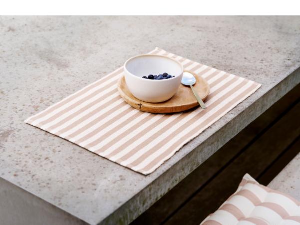 Bitz Södahl Statement Stripe Placemat 33 X 48 Cm 2 Pcs Beige